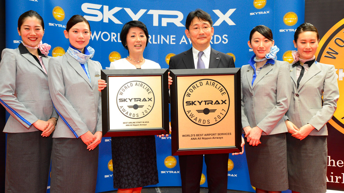 ana all nippon airways con los premios de 2017