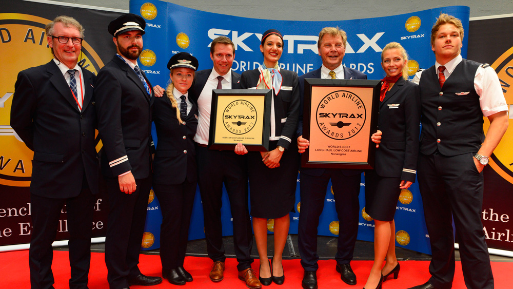 norwegian celebra los airline awards 2017