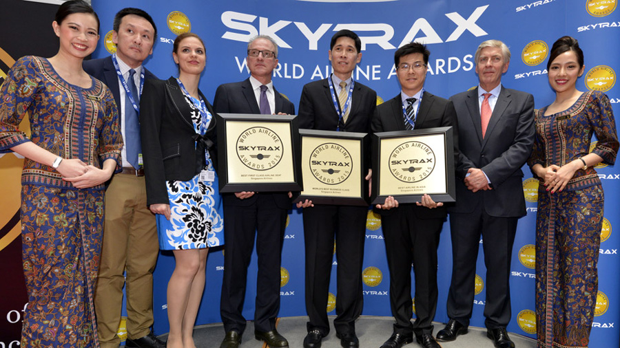 singapore airlines recoge los premios de 2015